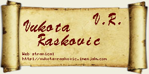 Vukota Rašković vizit kartica